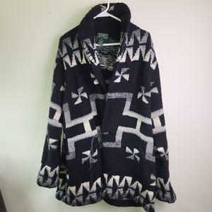 Lauren Ralph Lauren 100% Lambswool one button Sweater- Vintage